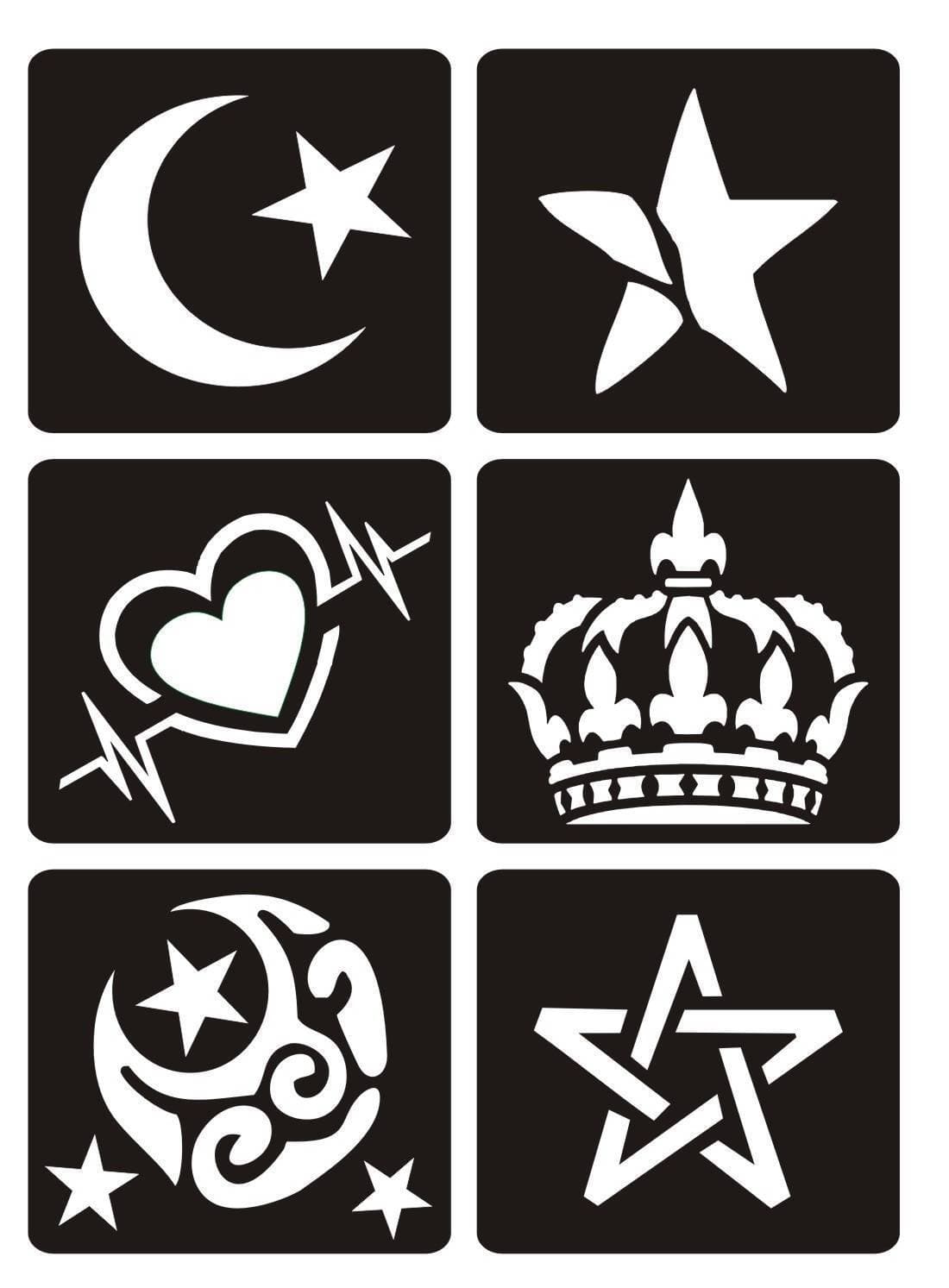 Mehndi Papers Sticker Sheet - Set of 6 PCS