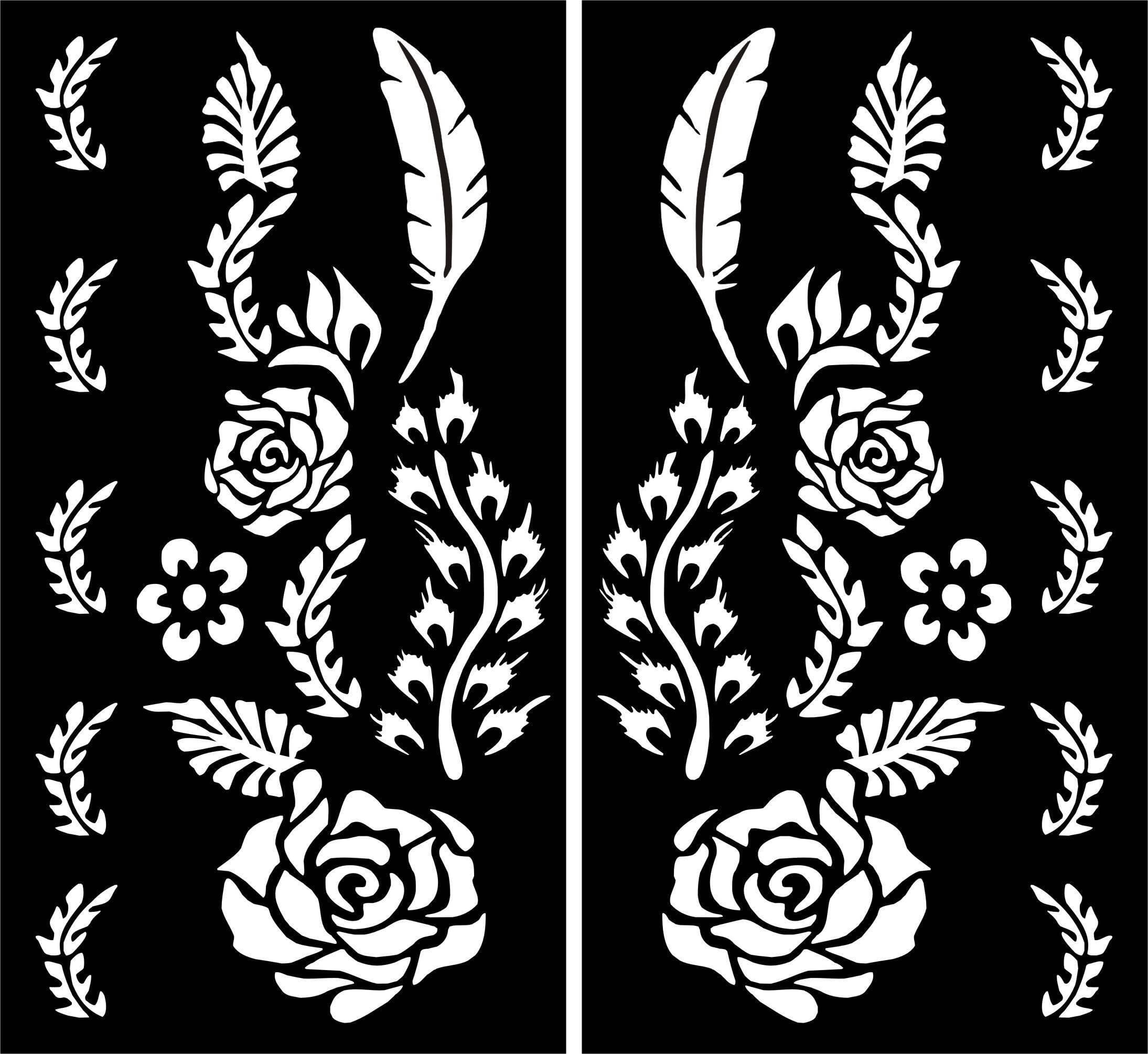 Right & Left Hand Mehndi Sheet - 1 Pair