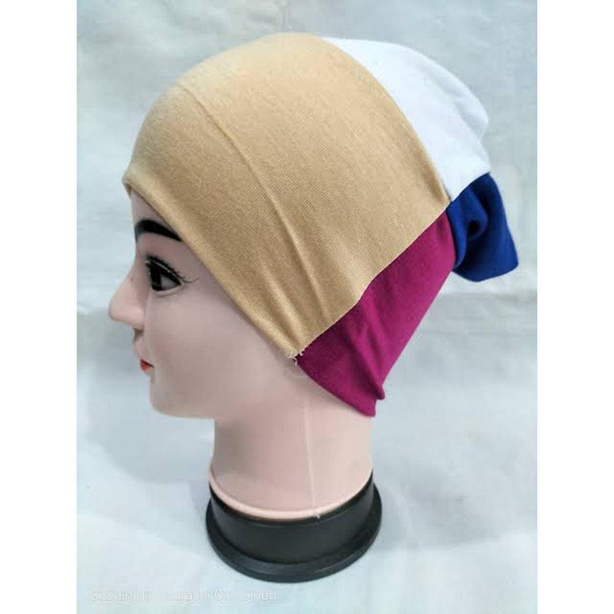 4 in 1 Hijab Cap for girls - 1 Piece