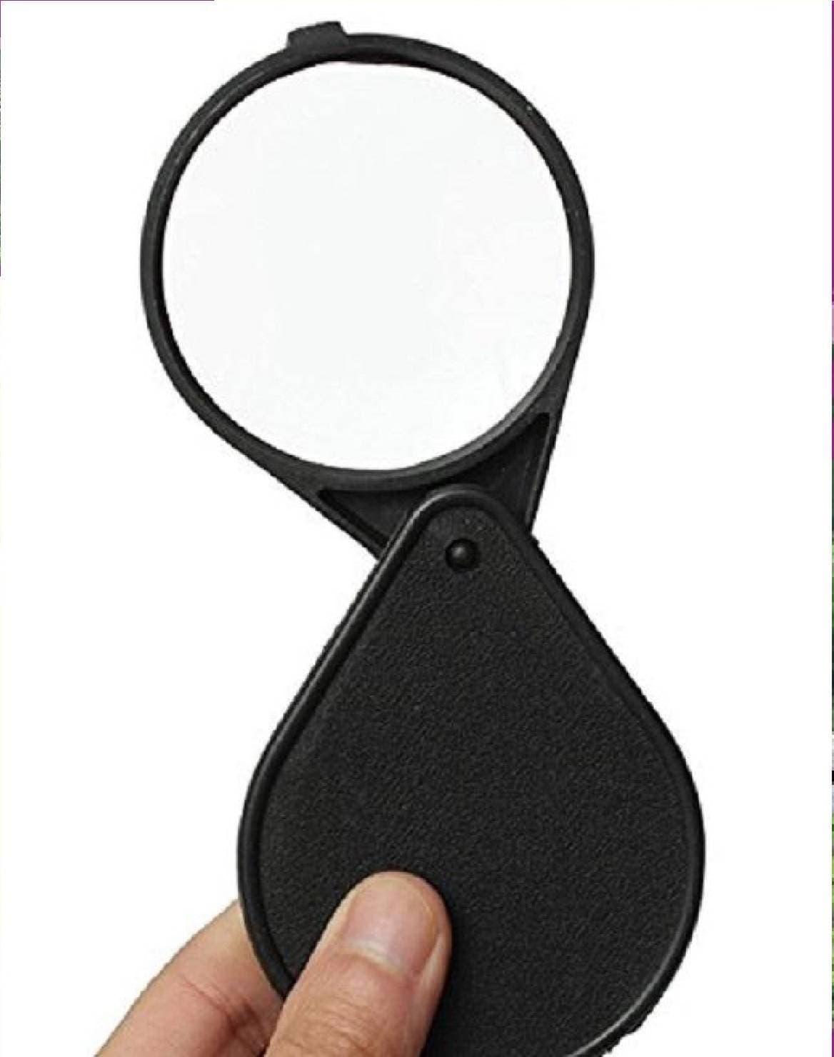 Foldable Pocket Magnifying Glass 60mm Lens 5X
