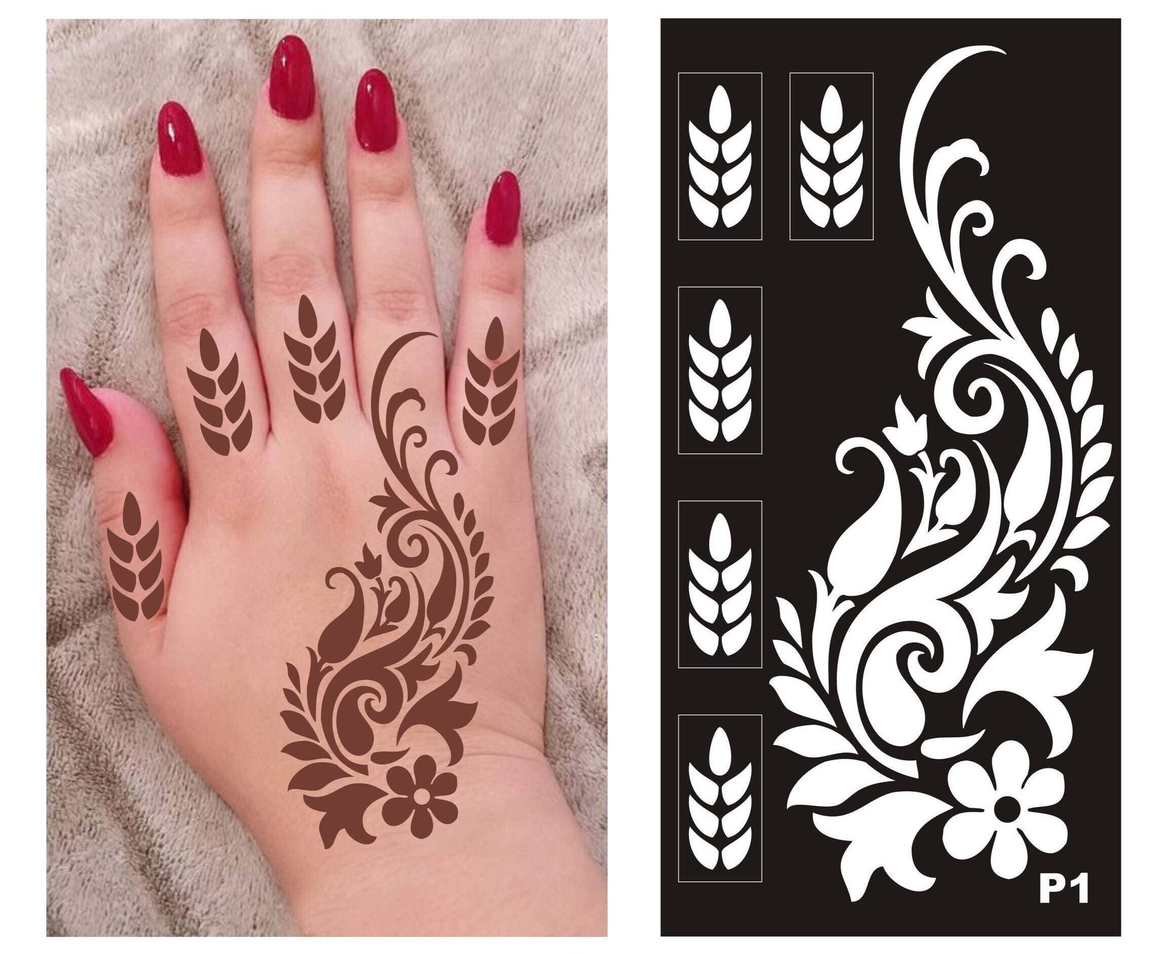 1 Pair Mehndi Papers Sheet For Women
