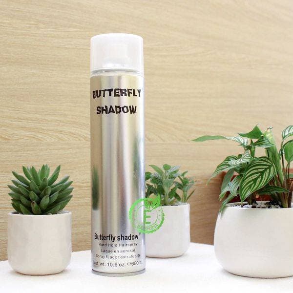 Butterfly Shadow Hard Hold Styling Hair Spray - Pack of 600ml