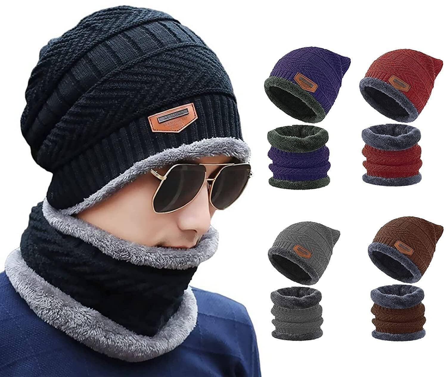 Wool Cotton Winter Neck Cover Cap for Men & Women