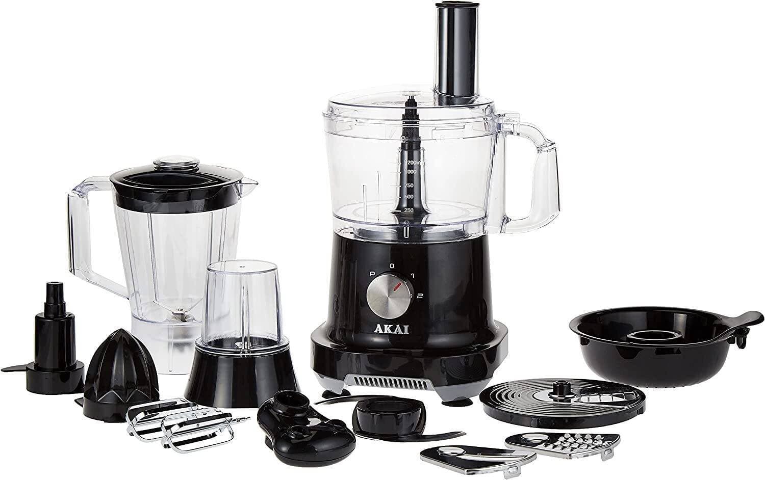 Akai 15 in 1 Food Processor FPMA-1801- Black