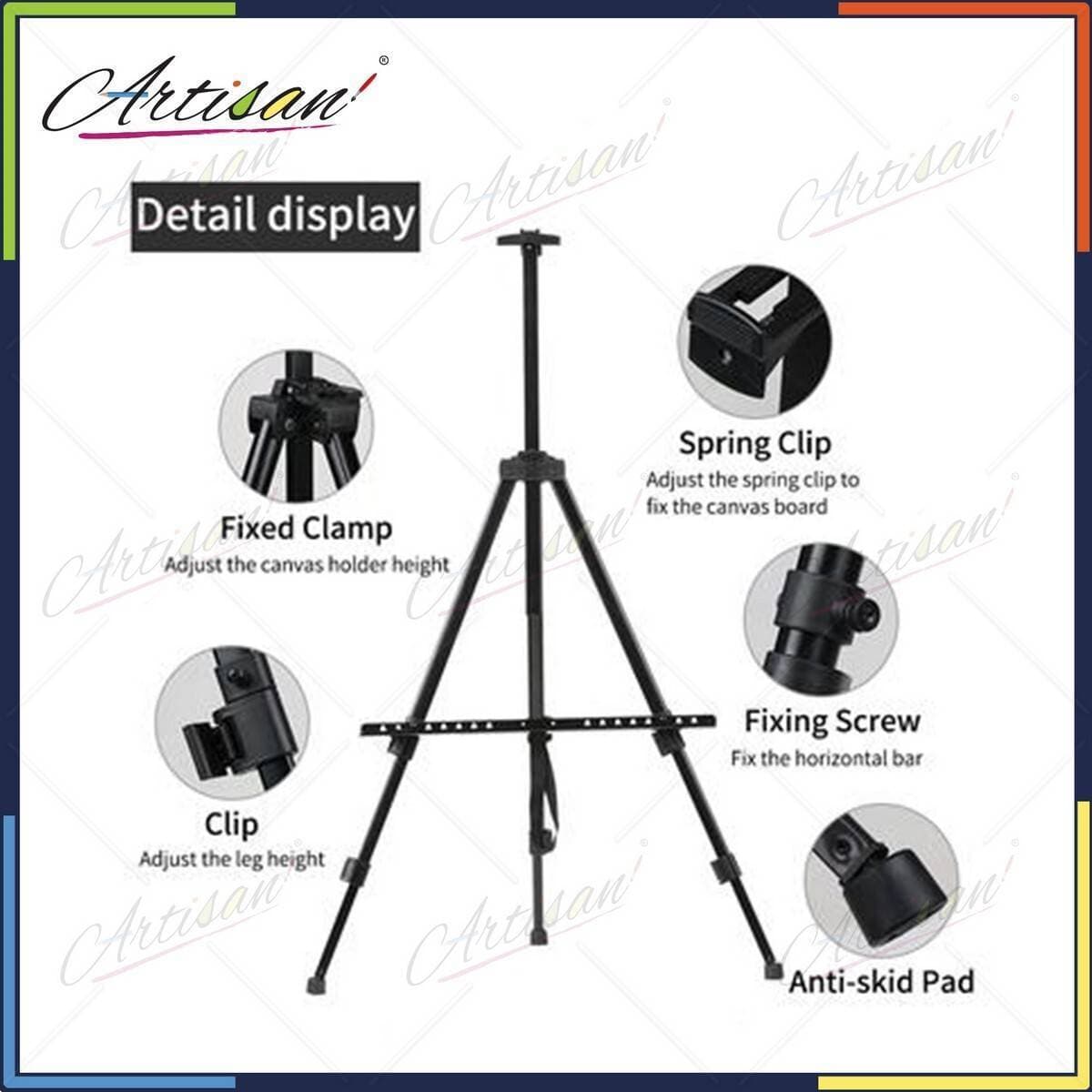 Artisan Foldable Tripod Art Easel Stand Steel Body