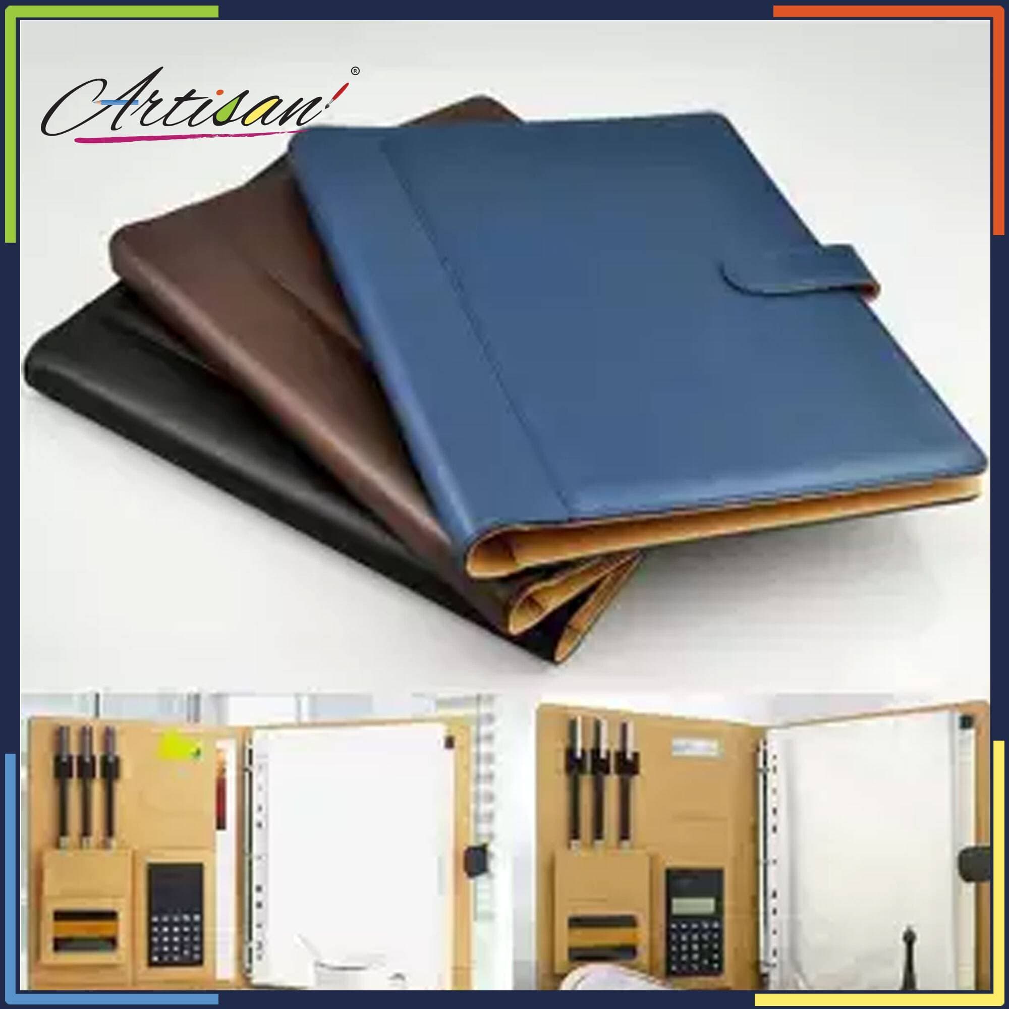 Artisan Brown 8 Pockets File Folder Ring Binder Display Notebook
