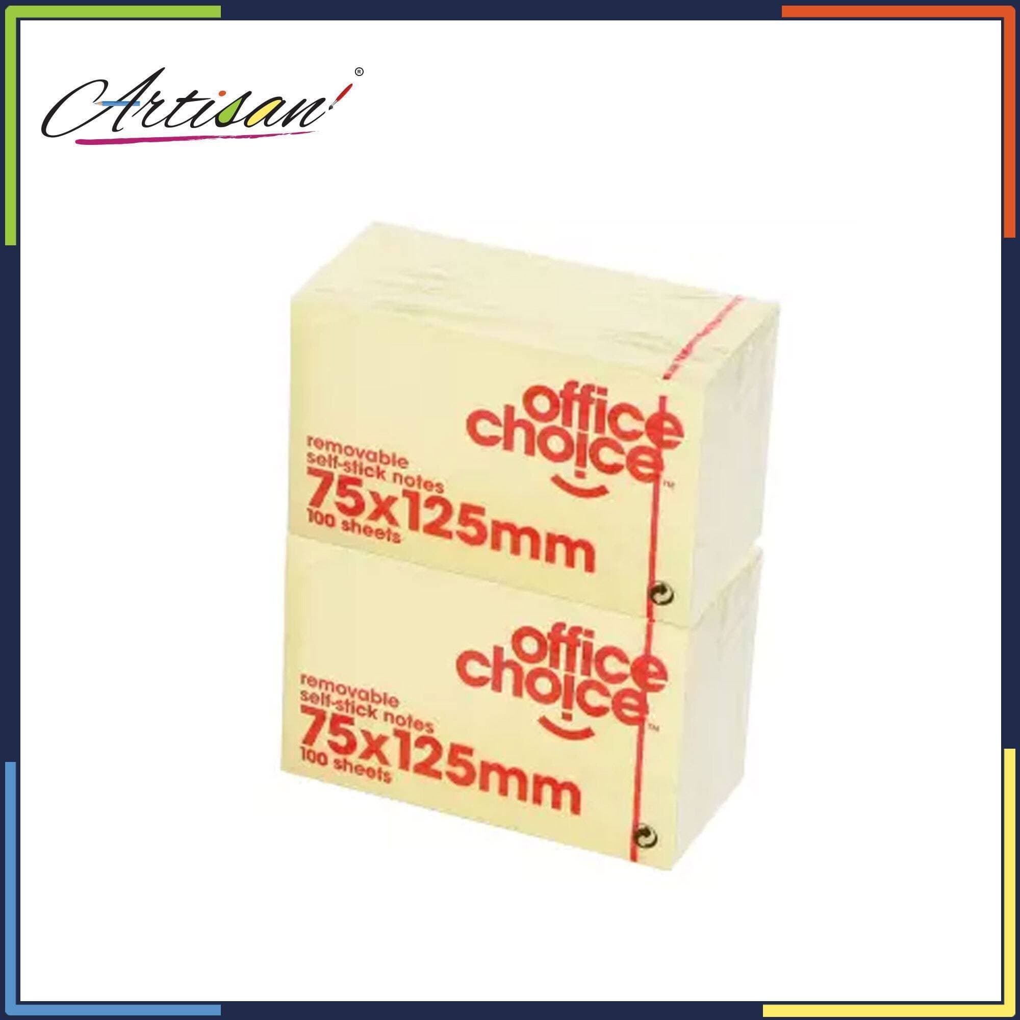 Artisan 3x5 Inch Office Choice Sticky Note Pad - Pack of 12