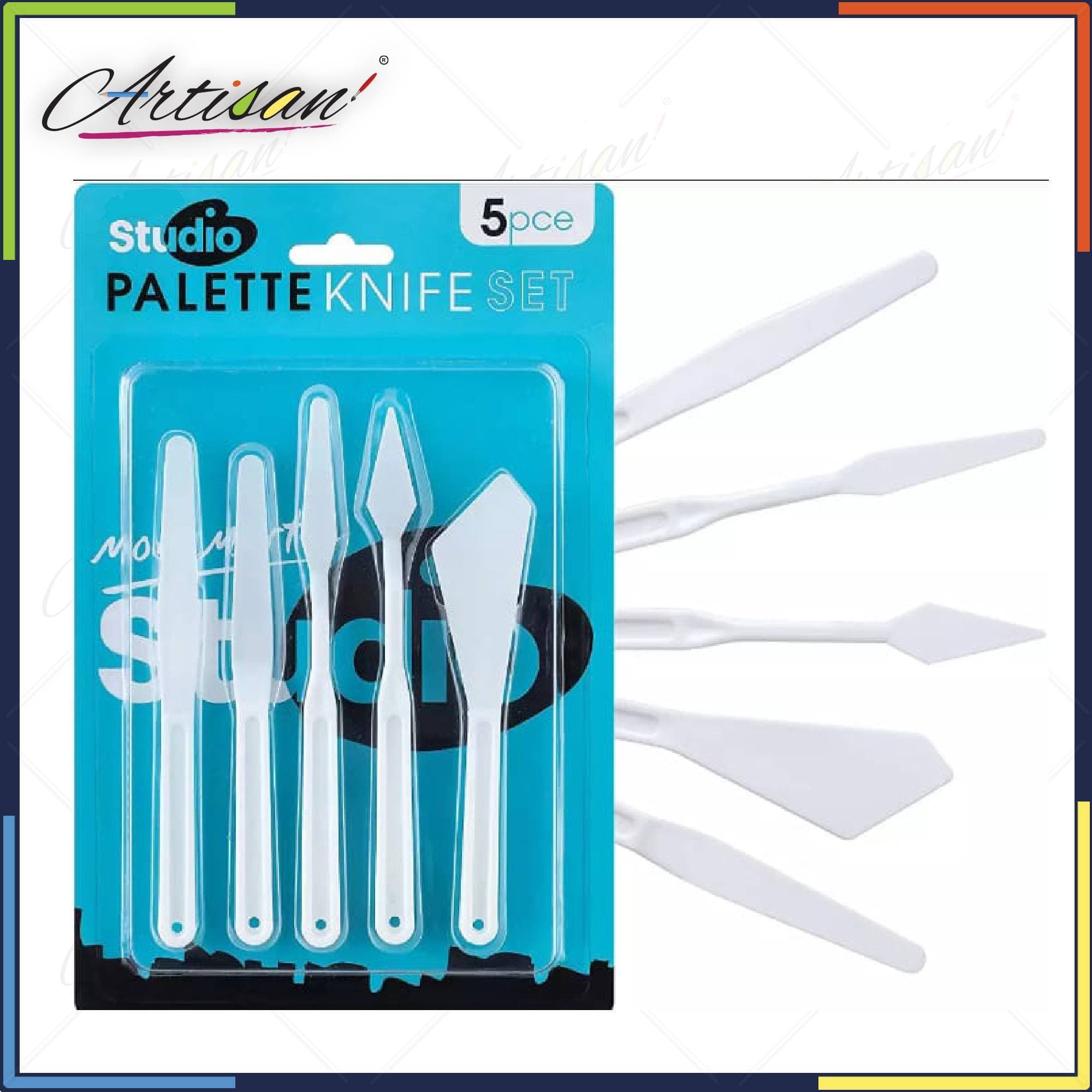 5 PCS Plastic Palette Knife Knives Set