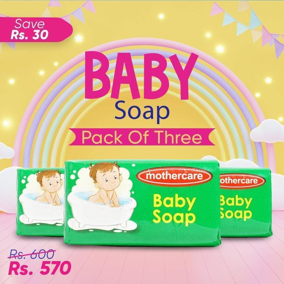 Mothercare Baby Soap Green 100gm - Pack of 3