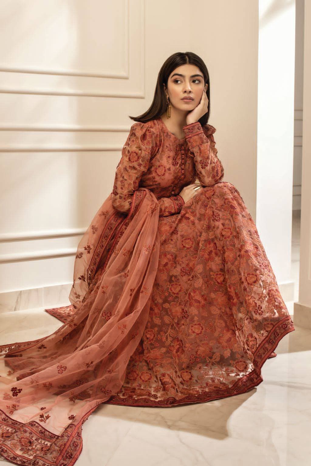 IZNIK Luxury Wedding & Party Wear Dress for Women’s 3 Piece ( Replica )