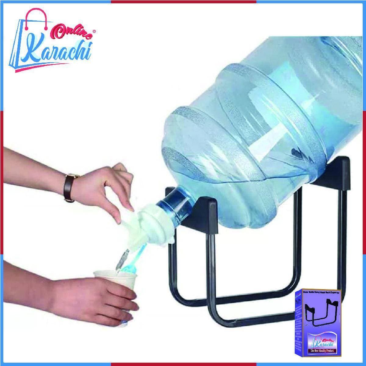 (Set Of 2Pcs) Water Bottle Stand Metal Rack Dispenser