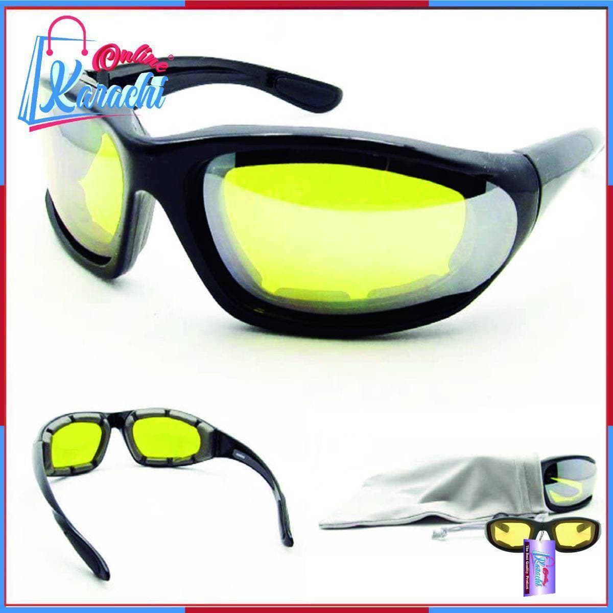 Day Night Vision Polarizing Yellow Glasses Bike