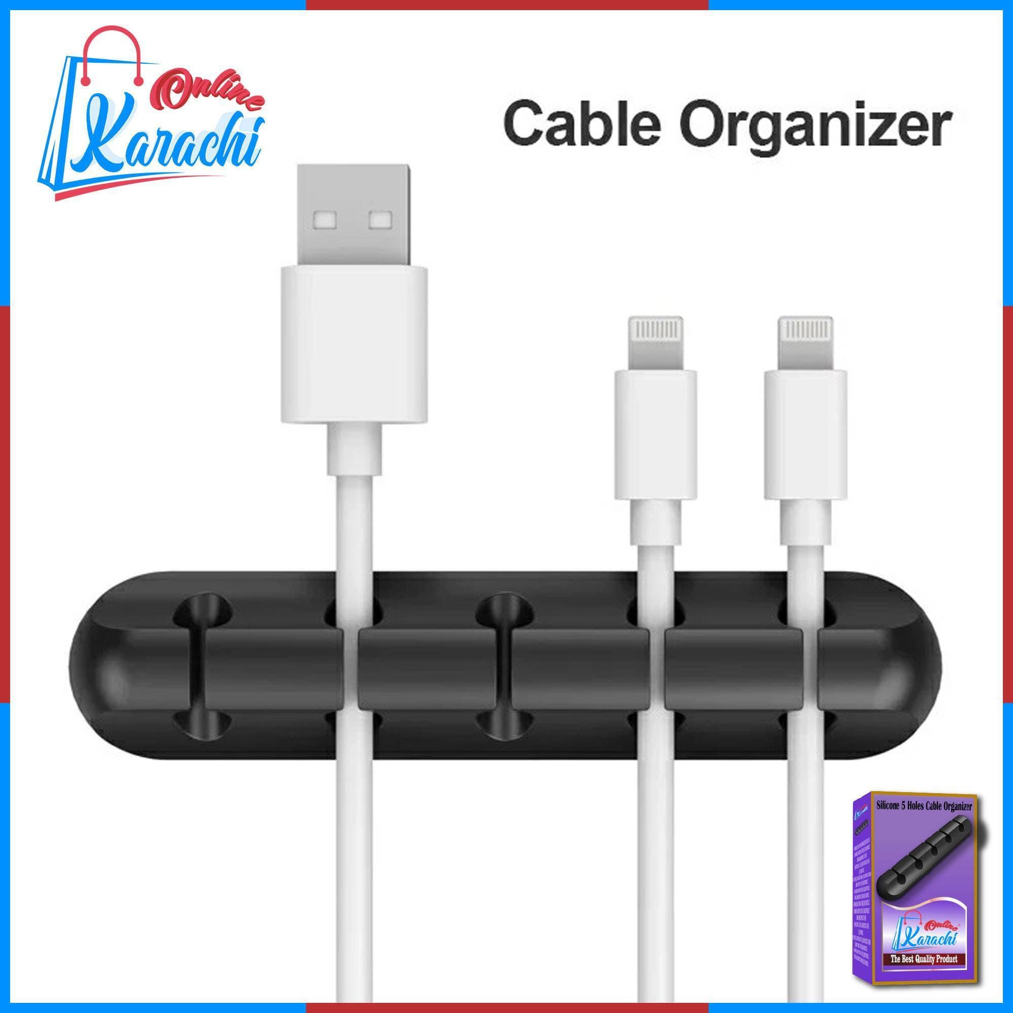 5 Holes Cable Organizer