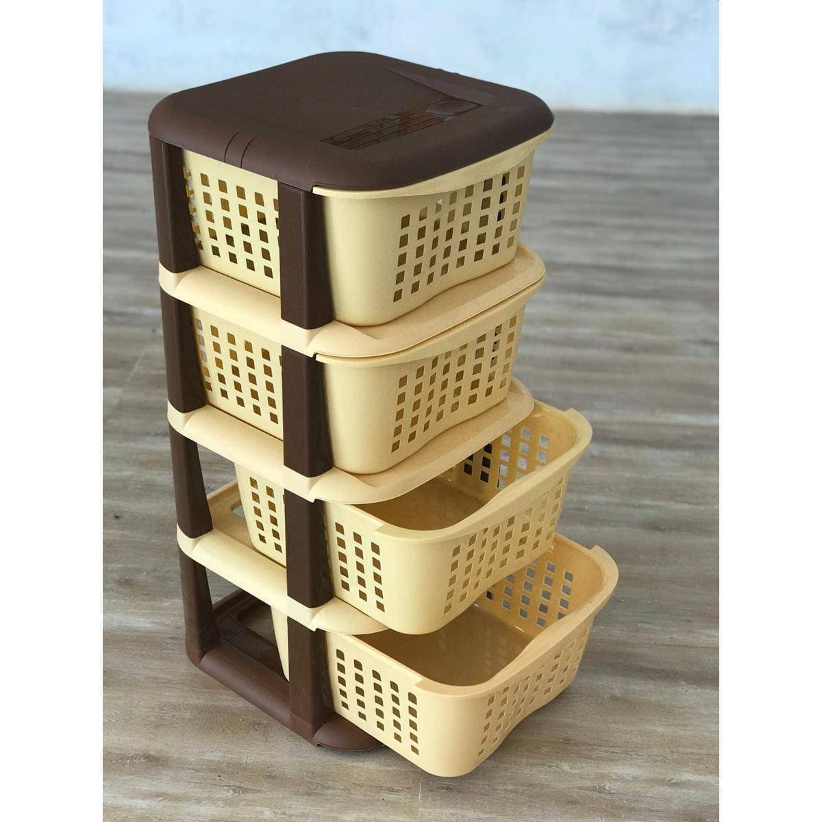 Vegetable Rack 4 Layer Storage Plastic Rack