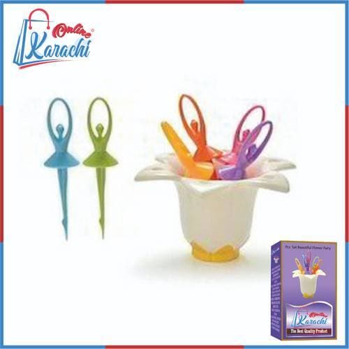 6Pcs / Set Beautiful Flower Fairy Plastic Fruit Creative