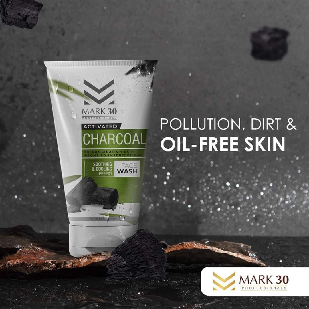 Mark 30 Skin Whitening charcoal face wash