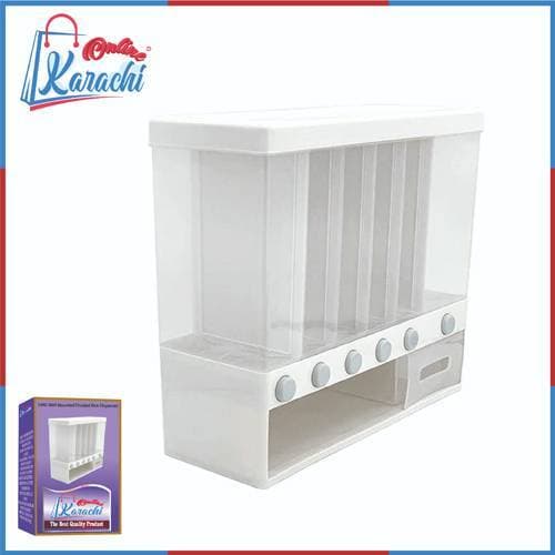10Kg Wall Mounted Divided Rice Dispenser Cereal Storage