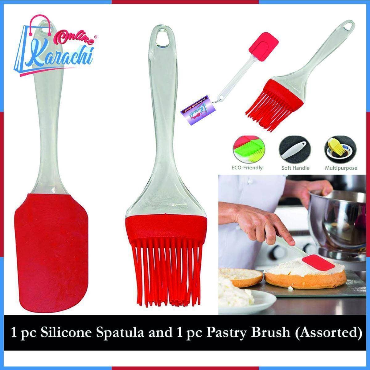 Pack Of 2 - Spatula & Bbq Oil Brush
