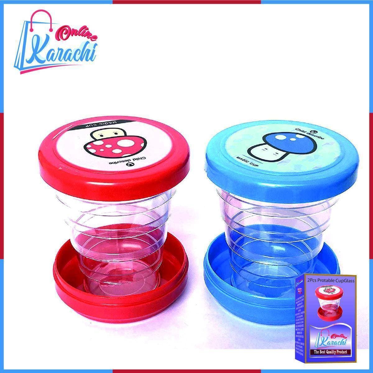 2 Pcs Portable Cup/Glass For Drink
