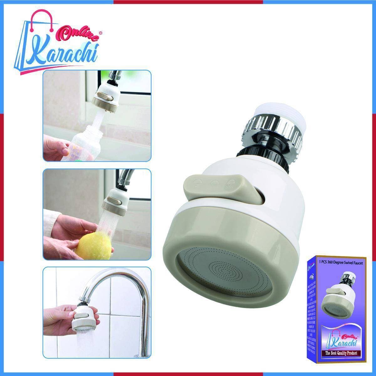 1 Pcs 360 Degree Swivel Faucet Aerator Water Saving Kitchen Tap