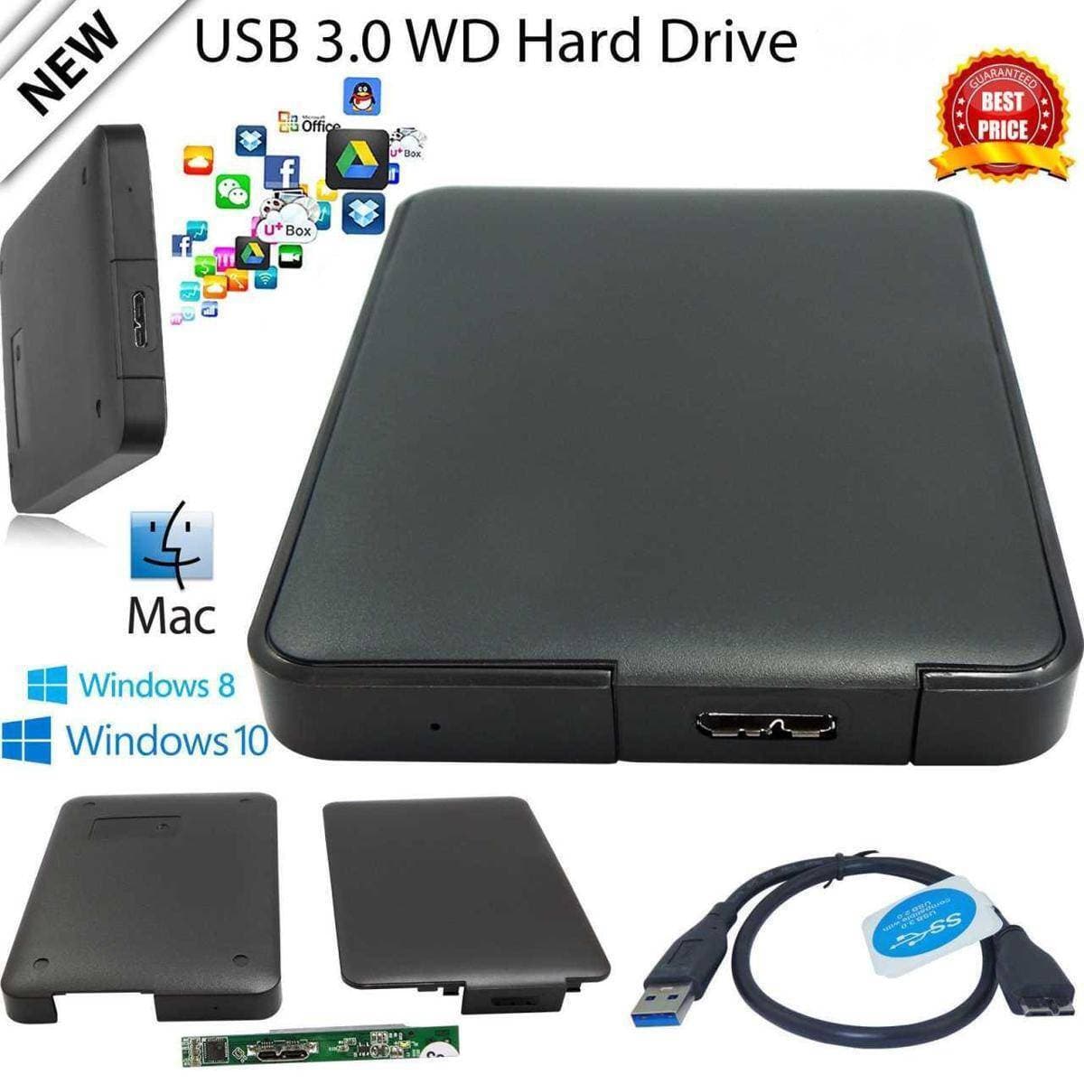 Wd Portable 500Gb 250Gb 160Gb External Hard Drive