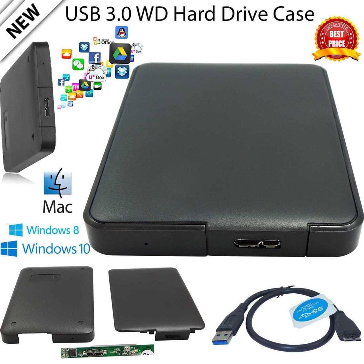 USB 3.0- External Hard Drive Case Hdd 2.5 Slim & Ultra Case USB 3.0