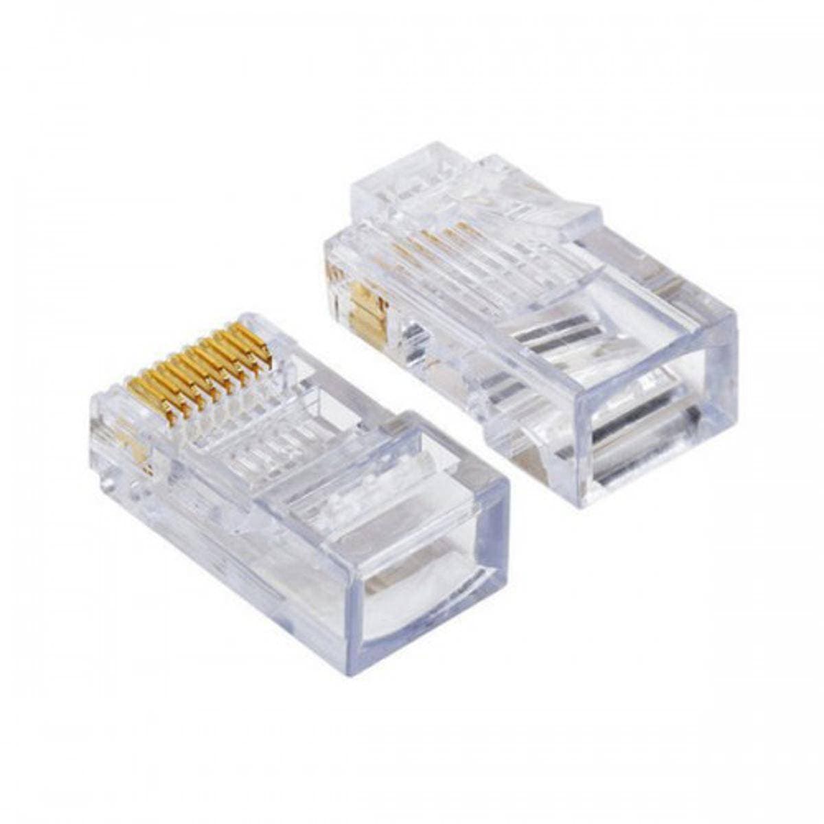 Rj45 Connector Cat5E Cat6 Connector (50 Pcs)