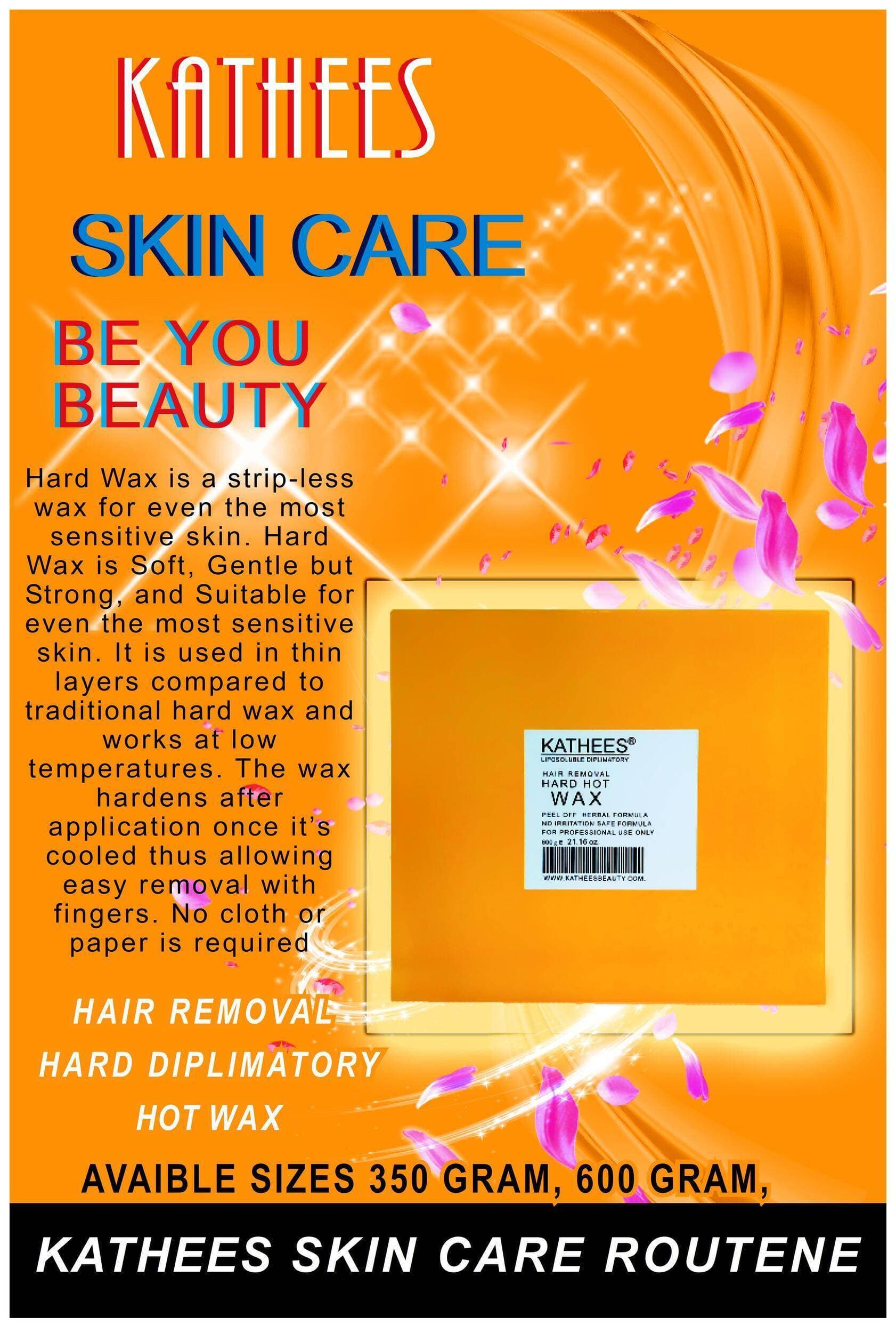 HAIR REMOVAL  HARD DIPLIMATORY  KATHEES HOT WAX  600 grams