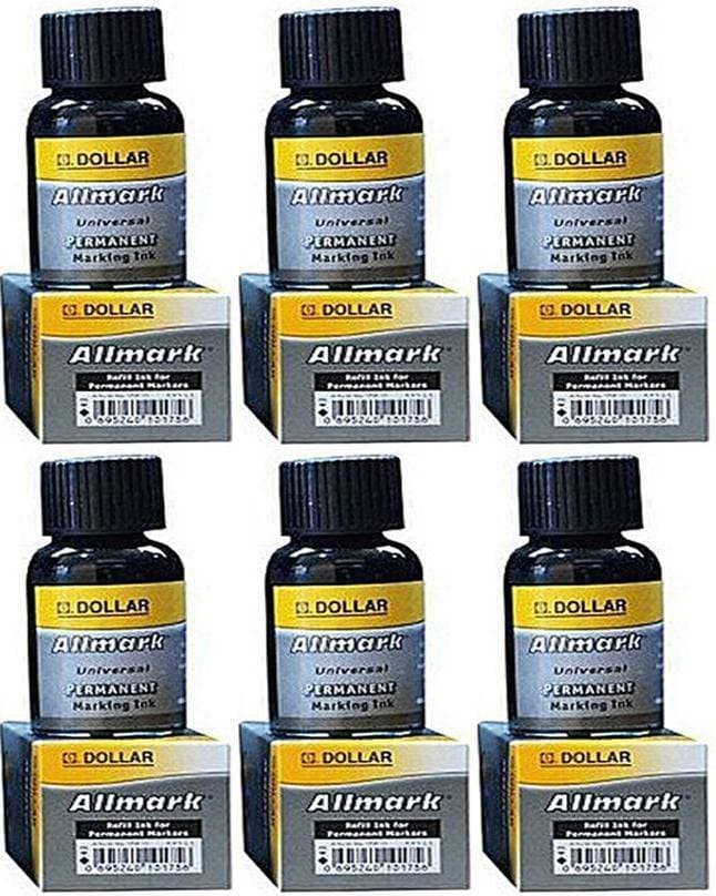 Permanent Marker Ink-15Ml-Black (6 PCS)