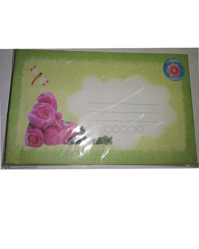 Rose Queen Green Color Envelope (25 PCS Per Envelope Pack)