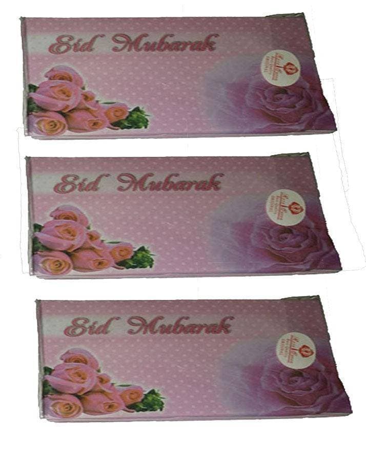 Rose Queen Pink Eid Mubarak Envelope (3 Packet)