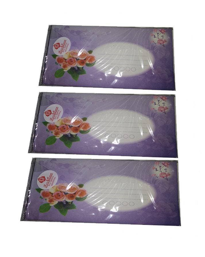 Rose Queen Purple Colors Envelope (3 Packet)