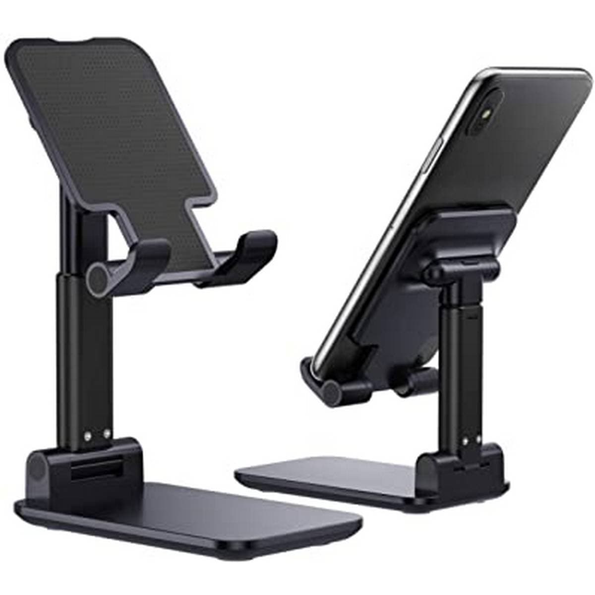 Foldable Desktop Cell Phone Holder - Black