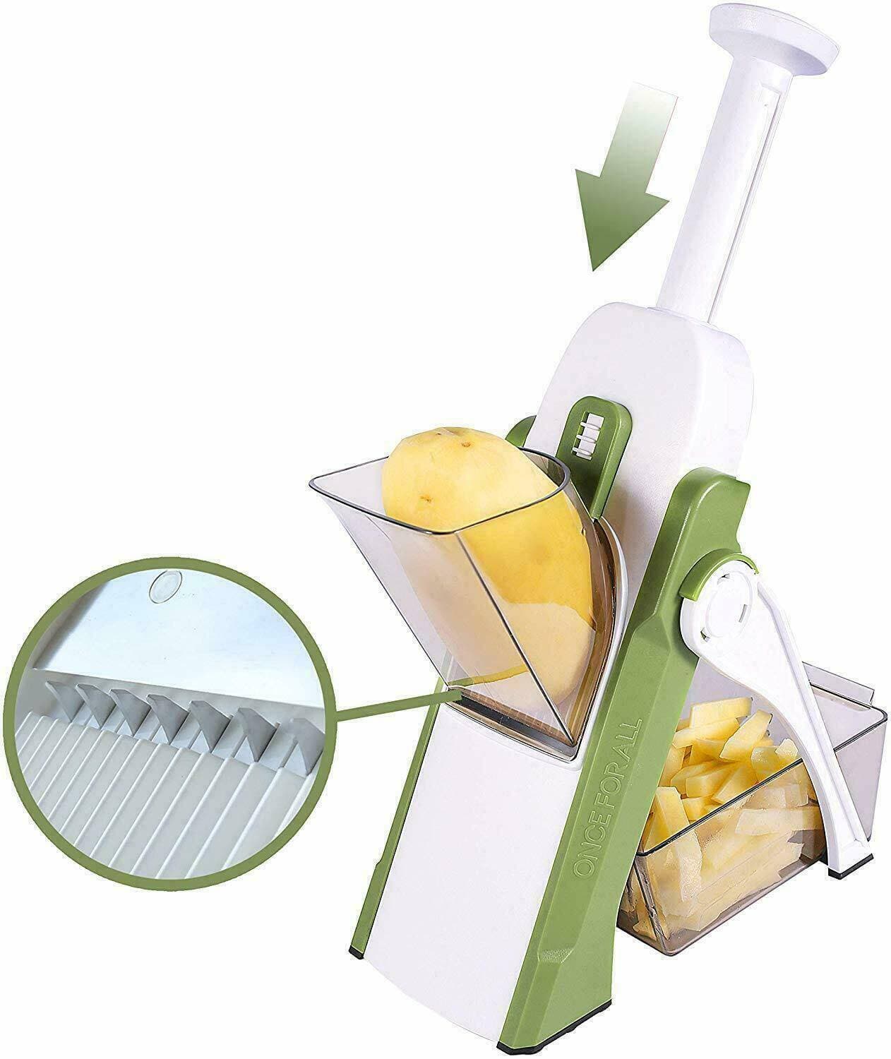 Multifunctional Vegetable Slicer with Stainless Steel Blades
