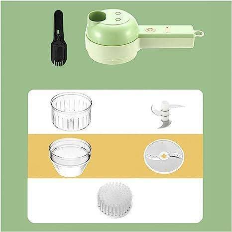 4 In 1 Handheld Electric Vegetable Cutter Set