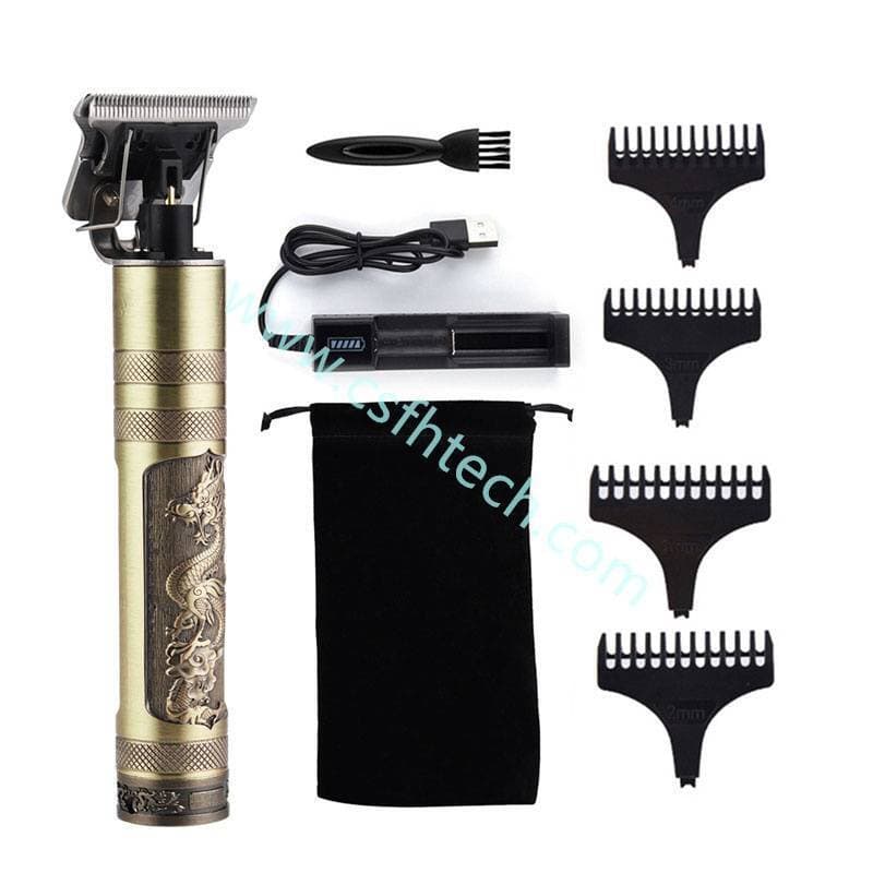 Vintage T9 Gold Color Hair & Beard Trimmer for Men