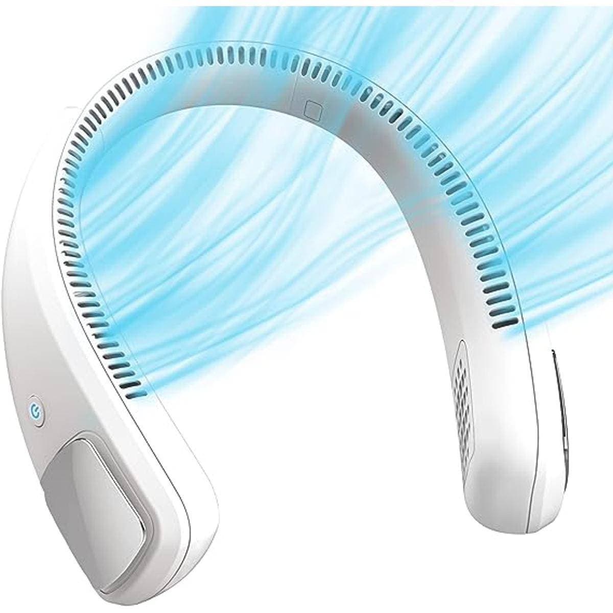 Portable 3-Speed Neck Fan - White