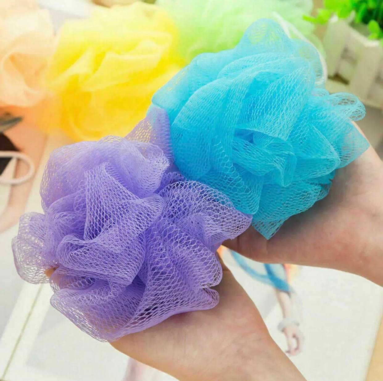Bath Shower Net Scrunchie - 1 Piece