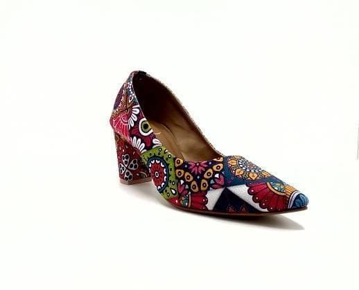 Printed Pump Heels For Women - 1 Pair