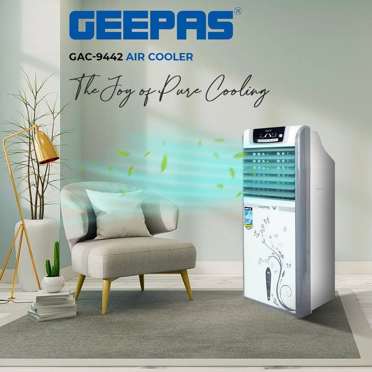 Geepas Chiller Ac Cooler 2023 Model Gac-9442_43_44