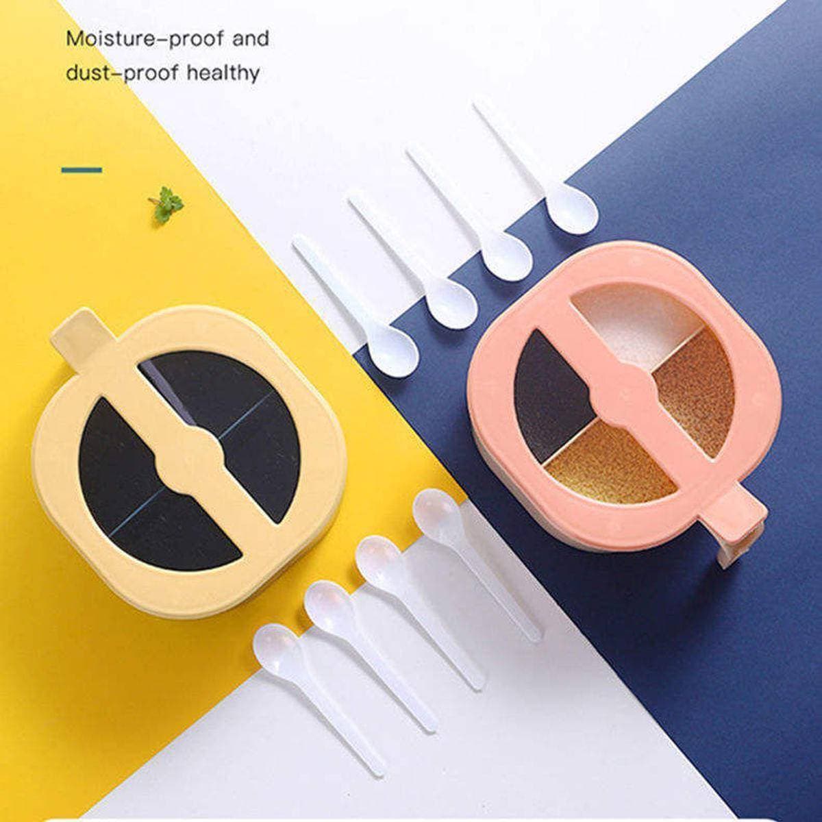 4 In 1 Partition Kitchen Seasoning Box Masala
