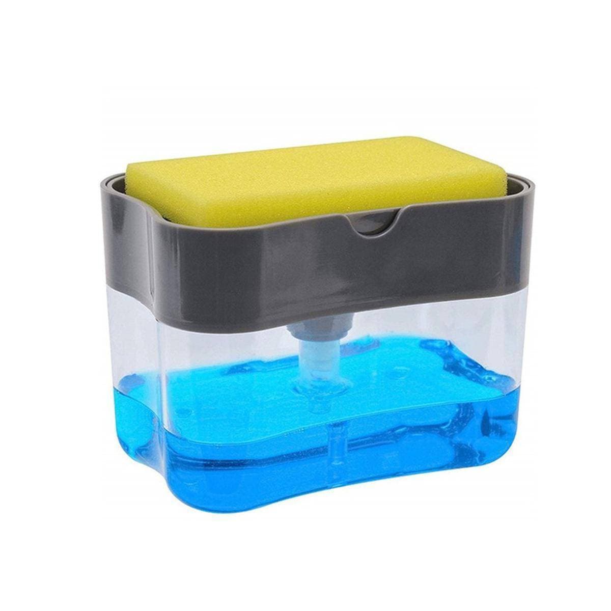 Soap Pump And Sponge Caddy |Soap Dispenser With Sponge Holder