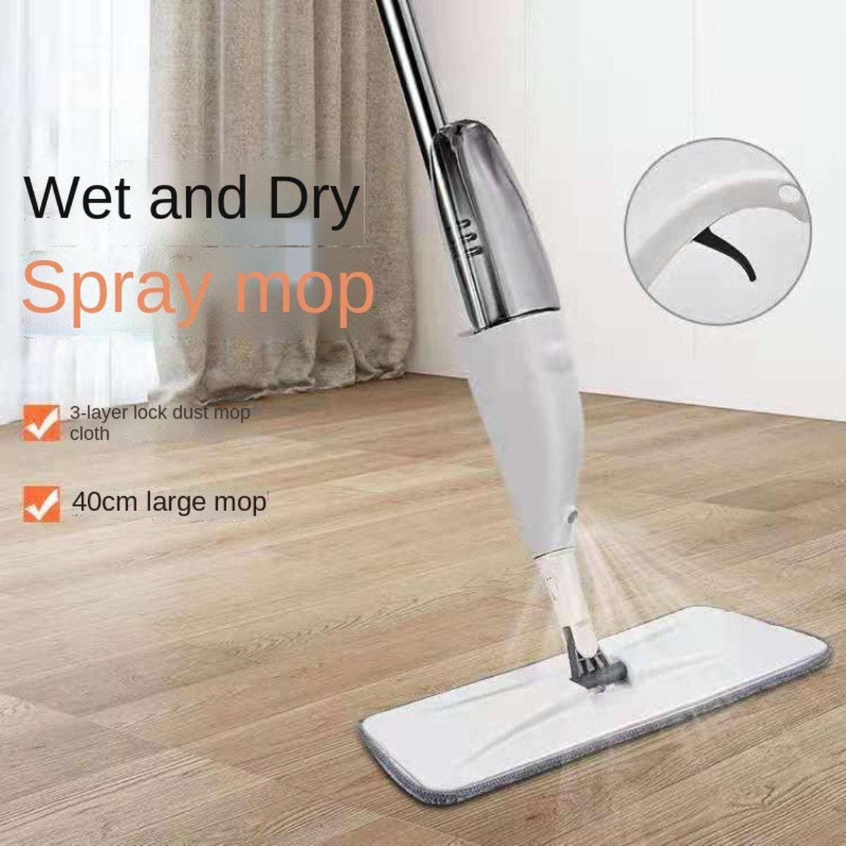 Healthy Mop With Spray Flat Mop Floor Cleaner