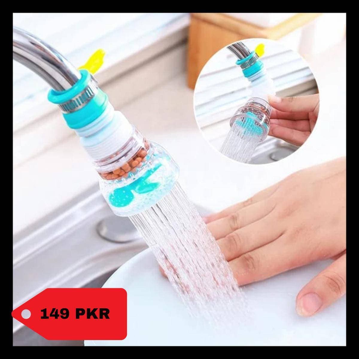 Plastic Fan Kitchen Shower Splash Fan Faucet Water-Saving Filter Shower