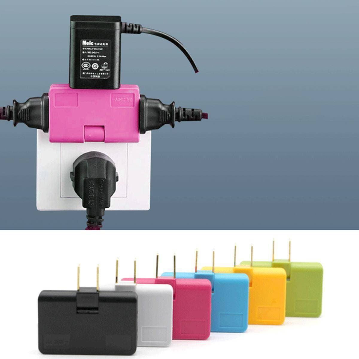 Rotating Wall Socket Flat Pin - 3 In 1 Extension 180 Degree China Plug