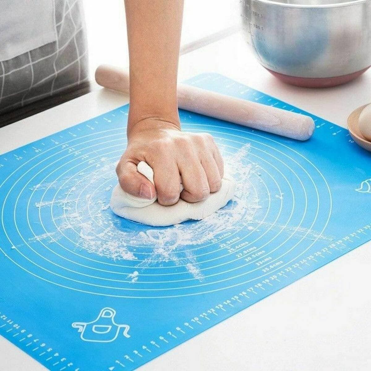 Silicone Baking Mat For Pastry & Roti Rolling Medium - Size 15.5*19.5Inch