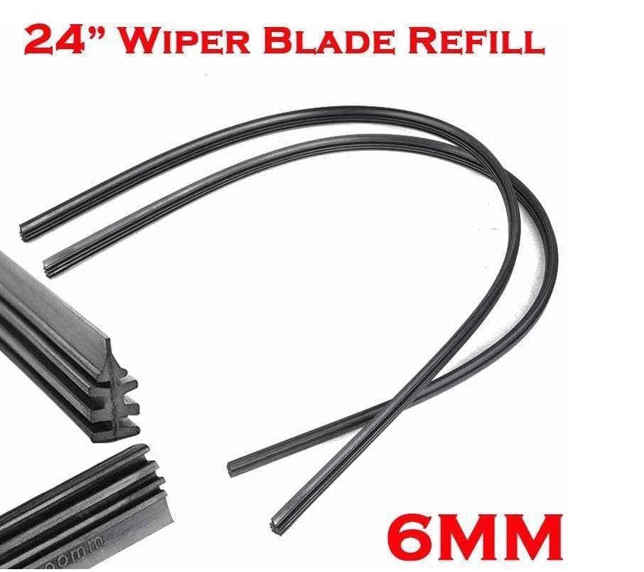 Car Wiper Replacement Rubber 24 Inch Universal 2 Pcs