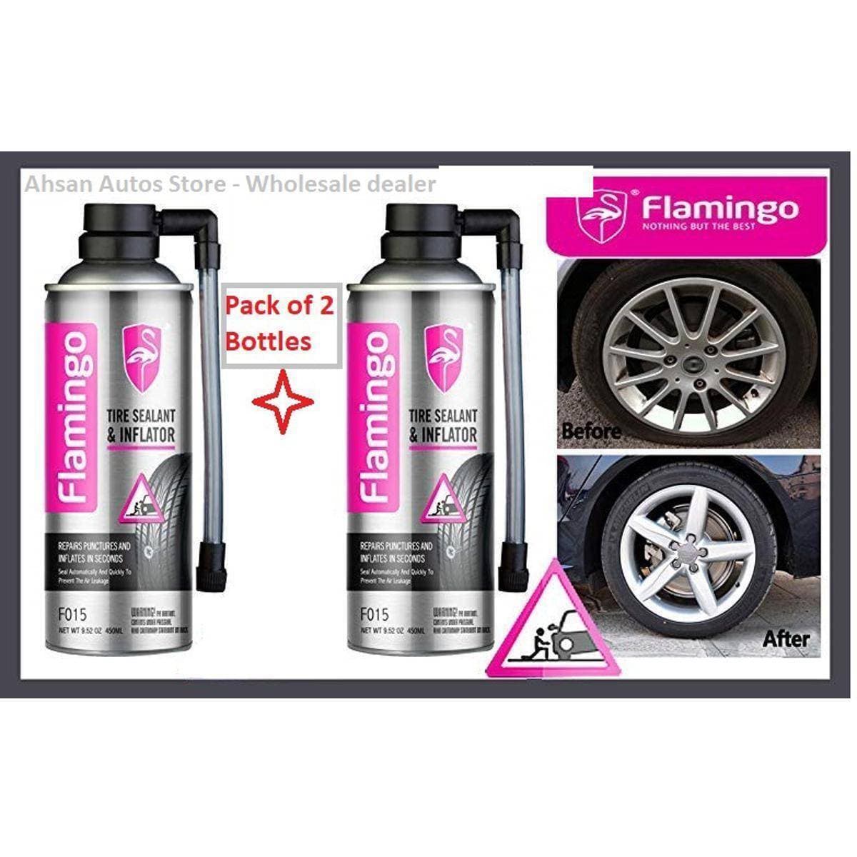 Flamingo Tire Sealant & Inflator Spray  450 Ml Pack Of 2