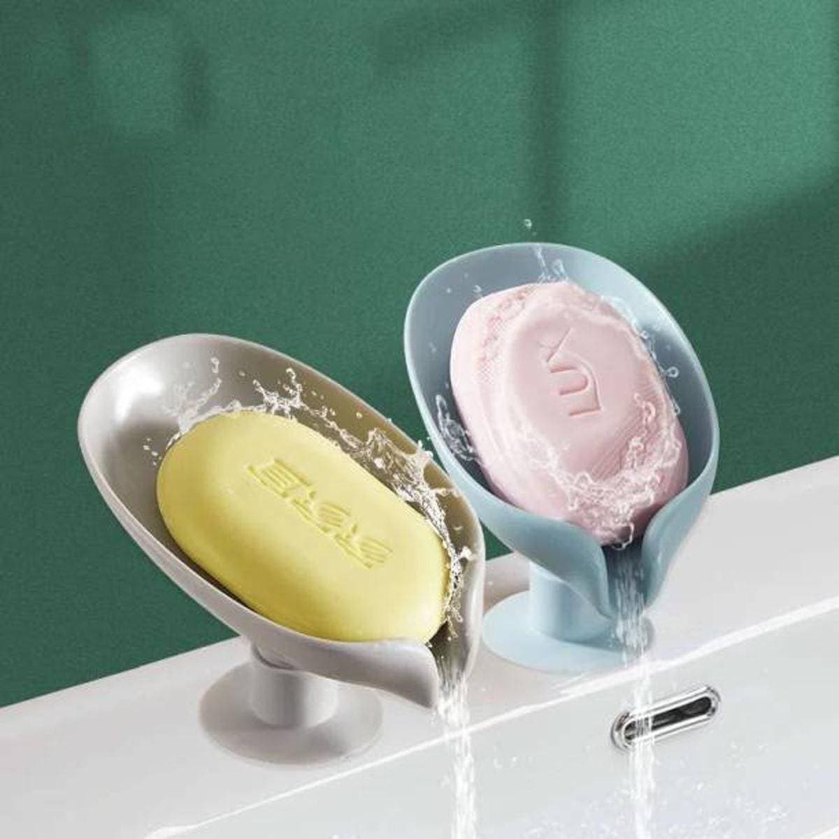 Leaf Shape Soap Box Drain Soap Holder Box