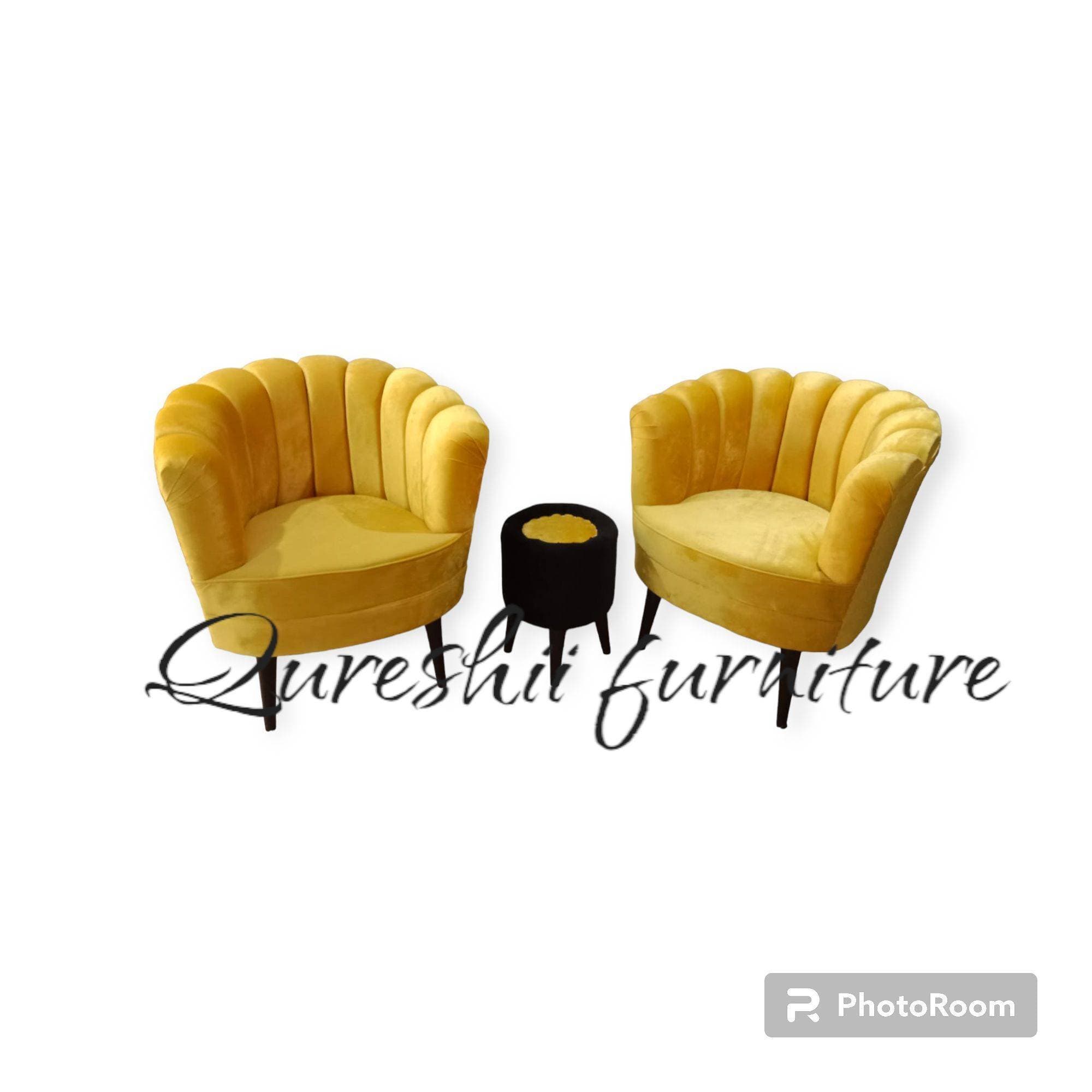 Stylish Flower Coffee Chair Set Customize In Your Color Choise